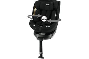 Nania - Siège auto SPIRIT pivotant 360° - I-Size 40-150 cm - Evolutif dès la naissance jusqu'à 12 ans environ - Groupe 0+/1/2/3 - Fixations isofix + jambe de force