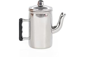 Odoria 1/12 Miniatura Jarra Plata Cocina Accesorio para Casa de Muñecas