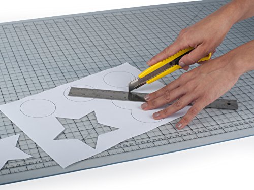 Pavo 8038732 A1 Hochwertige und Selbstheilende Schneidematte Schneideunterlage, 900 x 600 mm, transparent - 3