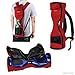 Produktbild Wasserdichter Rucksack zum Tragen/Aufbewahren Ihres Drifting Board (zwei Räder Smart Balance-Board Scooter elektrisch selbstausgleichend Smart-Board) - Netztasche - Verstellbare Schulterriemen - Tragegriff - 2-Wege-Reißverschlüsse (Blau)