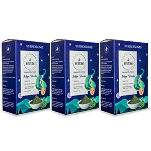 Naturenna Indigo Powder for Natural Hair Colour & Hair Growth (pack of 3 (600 gm))
