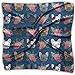 Produktbild xiadayu Small Silk Scarfs For Women Lightweight Satin Square/Headscarf/Hairwrap/Neckscarf French Bulldog Flowers