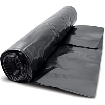 Film Polyéthylène Étanchéité Sous-Dalle - 4x25m - Type 200 - 70µm - Noir