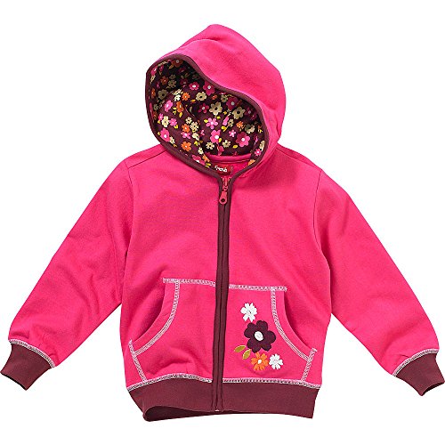 Forest Friends Girls Flower Zip Up Hoody - Pink - 18/23 Months
