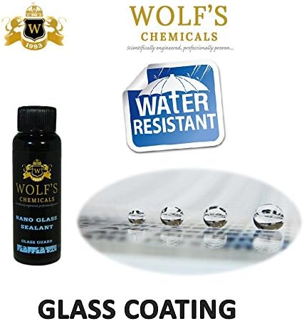 Nano Glass Coating Wolf's Chemicals Glass Guard | Nano Glass Sealant Hydrophobic Windshield Invisible Glass Car Water-repellent Protection 150ml