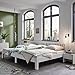 Produktbild Ecolignum Familienbett™ Como (#350270) | 270x200 cm. | Co-Sleeping Massivholzbett Erle Vollholz | Weiß | Super-Size Bett