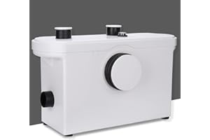 Riossad Hebeanlage Kleinhebeanlage Schmutzwasserpumpen 600W 3 In 1 Hebepumpe Abwasserhebeanlage 140L/min mit Häcksler Für Dusche Küche Waschtisch