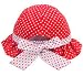 Ama-ZODE New Sweet Cute Baby Girls Children Sun Polka Dot Summer Hats Caps 4 Colors (Red)