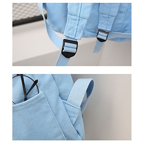 aizhe 2017 New Style Simple Rucksack Farbe Bag Fashion Casual Leinwand BAG Schule Rucksack grün Grün 2 Medium - 5