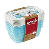 Contenido: 1 Set de 5 fiambreras para congelar con tapa reescribible, 5 x 500 ml, Mia Polar, 30689, Dimensiones (LxAnxAl): 15,5 x 10,5 x 6 cm, Color: Azul glaciar transparente