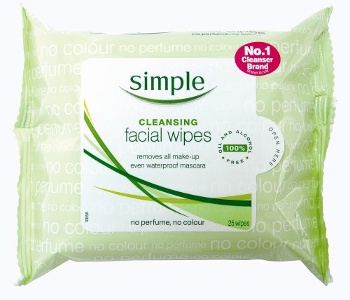 Simple Facial Cleansing Wipes - Pack of 6