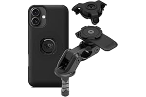 QUAD LOCK Gabelschaft-Handyhalterung für Motorrad PRO mit Vibrationsdämpfer und MAG-Hülle für iPhone 16 Plus