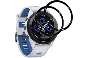 Camokia 2 Stück 9H Härte HD Klar Schutzfolie für Garmin Forerunner 265 Schutzglas, 0.33mm Ultra-klar Glas für Garmin Forerunner 265 Displayschutzfolie,Ultrabeständig für Garmin Forerunner 265 Panzer