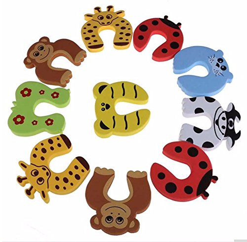 Book's Cover of5PCS Tope Clip Protector Puerta Dedos Seguridad de Espuma para Las Manos con Formas de Animales de Dibujos Animados para Niños Bebés