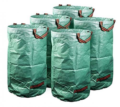 mgc24 5er-Set Gartensack 272 Liter für Laub und Grünschnitt | Laubsack, Gartenabfall, Grünabfall | 150 g/m²