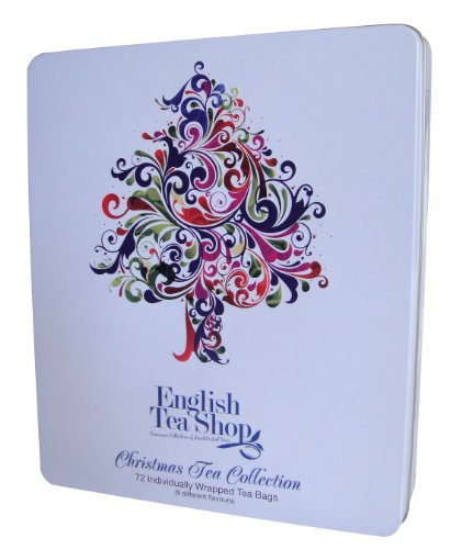 Organic Xmas Tree 72 sachets/9 Flavours Metal Tin