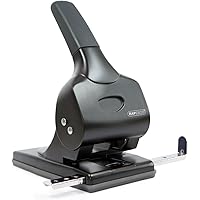 Rapesco 1015 Alu 65 Locher (2-fach Bürolocher,etwa 63 Blätter) Schwarz Metall