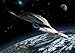 Produktbild Star Trek Digitale Kunst Glossy drucken 'Voyager die Erde umkreist' (A2 420mm x 594mm)