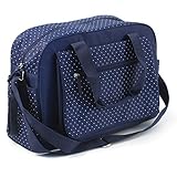 Summer Infant 78626 Wickeltasche Navy Polka, blau / weiß gepunktet