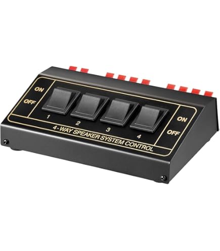 In Wall Monoprice Single Input 6-channel Speaker Selector