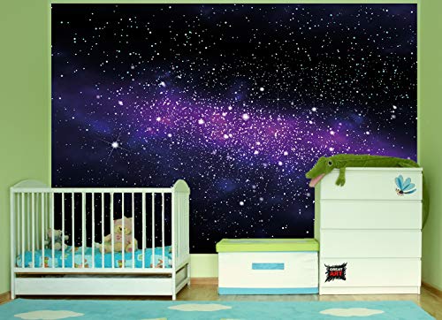 Galaxie Fototapete - Weltraum Wandbild - Sternenhimmel - XXL Wanddeko