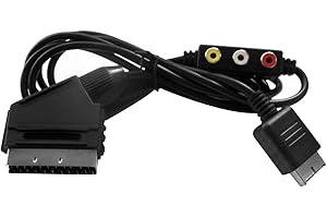 Eaxus® Câble TV péritel Playstation RGB avec sortie audio - pour PSX PS1 PS2 PS3
