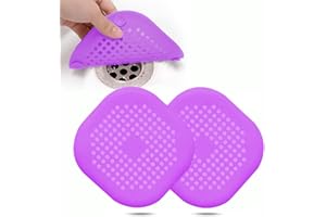 Filtro Scarico Doccia E Lavandino 12,5x12,5 Cm - In Lega Di Zinco, Anti Capelli, Ventosa