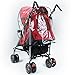 LEORX Universal Rain Cover Transparent Rainproof Cover for Pushchair Stroller Pram Buggy
