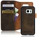 Produktbild Galaxy S7 2IN1 LEDERTASCHE + ABNEHMBARE HÜLLE / Lederhülle / Hülle / Case / Etui / Funktions-Tasche von Blumax für Samsung aus echtem Leder Antik-Braun mit Kartenfächern & Magnet