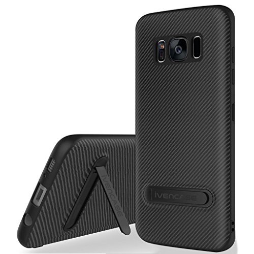 Funda Galaxy S8 Negro ivencase Anti-Ara azos Suave TPU Carcasa Metal Stand Fibra de Carbono Silicona Funda para Samsung Galaxy S8 5 8 reviews Funda Galaxy S8 Negro ivencase Anti-Ara azos Suave TPU Carcasa Metal Stand Fibra de Carbono Silicona Funda para Samsung Galaxy S8 5 8