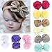 FEITONG 9PCS Babys Girls Flower Elastic Bowknot Headband Photography Hairbands Accessories