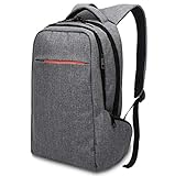 Norsens Antivol Sac à Dos Homme 15.6/14 Pouces Imperméable Sac Ordinateur PC Portable pour Loisirs/Affaire/Scolaire Gris