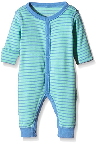Name It Unisex Baby Wonder Striped Bodysuit, Blue (Cascade), Premature (Manufacturer Size:44)