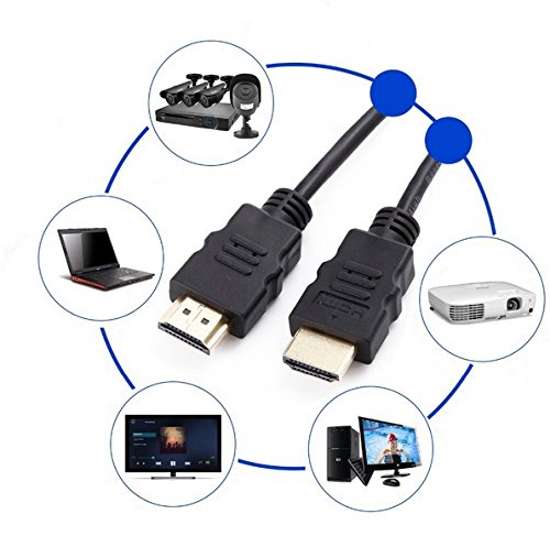 0,3 Meter # HDMI Hochgeschwindigkeits (High Speed) Kabel 30cm, (1.4 a) Ethernet / Digital, geeignet für Full HD / HD Ready / 3D TV / 1080p / 2160p, 24kt vergoldete Kontakte - 6