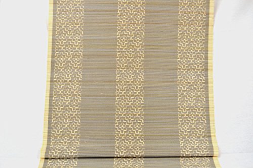 Bambus Tischläufer 48 x 180 cm, hell, mit Dekor, Tischdekoration, Living home - 2
