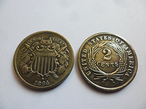 Preisvergleich Produktbild Münze USA 1864 - 2 Cents - Replica