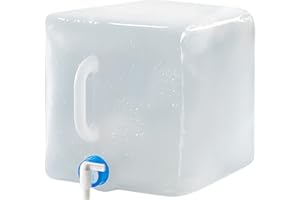 MIUCOGUIER Bidón de Agua Plegable - Bidón de Agua Contenedor de Agua 20L/10L Portátil Plegable Agua Potable sin BPA Depósito de Agua Plegable con Grifo Contenedor de Agua para Camping, Senderismo, Picnics