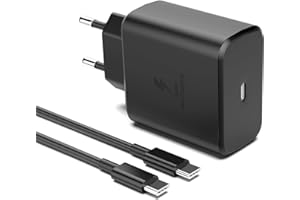 SHEFOR Ładowarka USB C 45 W, szybka ładowarka USB C do Samsung Galaxy S23, S23 Ultra, S22, S22 Ultra, S21, Note20 Ultra, Note10+, Tab S8 Ultra, A54 5G, PD3.0 PPS USB C zasilacz z kablem do ładowania 5A typu