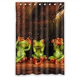 WYFCC Personal de la Cortina de Ducha Rana Mono Personalizado Polyester 120cm x 183cm.