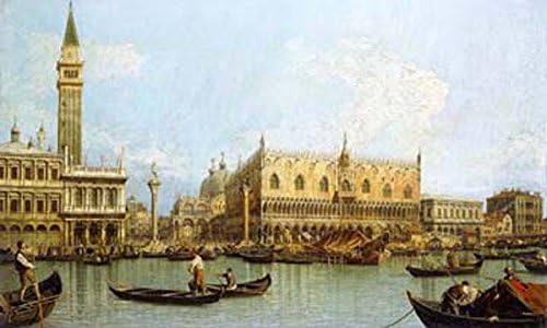 Molo, Venice By Canaletto, 100 cm X 60 cm Size, from The Museum of Art, Giclee, Digital Printing On Canvas, Stretcher Frame, Live Images, Mural, Screen, Stretcher Frame Picture