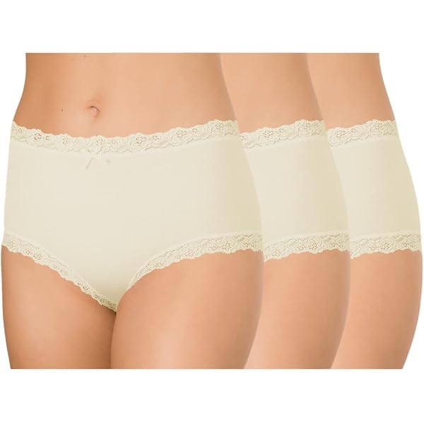 Nina Von C. Secret Hipster In Double Pack For Women - White - M