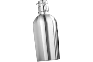 Tubayia 1pc Edelstahl Wasserflasche Thermosflasche Trinkflasche für Zuhause Bar Außenbereich