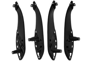 FRAY GARAGE Set 4 Interni Maniglie Tiranti Porta Interne - Anteriori / Posteriori / Destra / Sinistra - NERE - Compatibile con BMW Serie 3 [F30 F31 F34 3GT F80 M3] 2012/2019