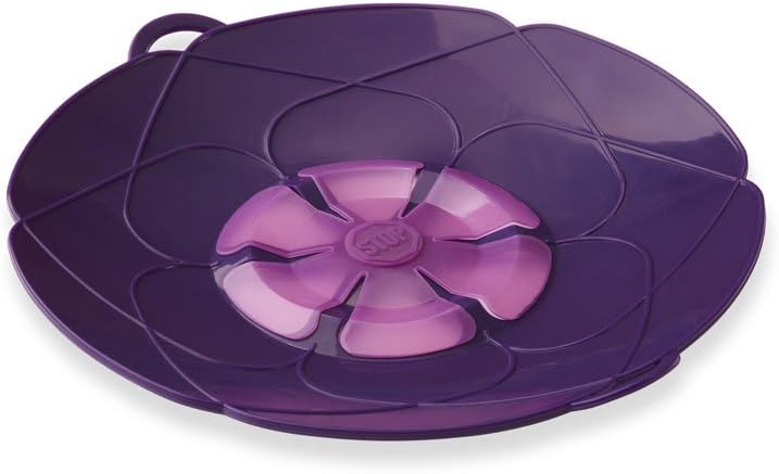 Kuhn Rikon Kochblume Spill Stopper, Large, 12-Inch, Purple