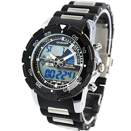 Oramics Herren Armbanduhr mit Analog-/ und Digitalzeiger, Lnette drehbar Oramics Herren Armbanduhr mit Analog-/ und Digitalzeiger, Lnette drehbar