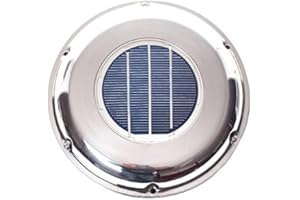 WATTSTUNDE Marine Solarlüfter Boot Edelstahl Elektro-Ventilator