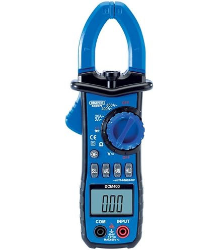 Draper Hand-Multimeter Mit Temperatursonde – Manuelle Messbereichswahl, LCD