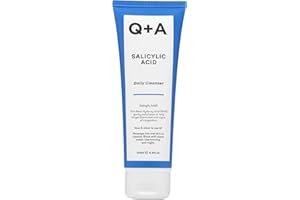 Q+A Salicylic Acid Daily Cleanser – Exfoliating Face Wash for Clear Skin, Targets Breakouts & Pore Congestion, Hydrating with Betaine & Allantoin, Vegan & Cruelty-Free, Made in UK, 125ml