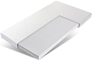 EGO HOME 90x200 Härtegrad H4 Matratzentopper aus Memory Foam, Öko-TEX Zertifiziert für Boxspringbett Wohnwagen Schlafsofa Matratzen Topper Matratzenschoner, Bezug Waschbar, Höhe 10cm, 90x200 cm