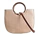 Produktbild Ethno Groß Stroh Umhängetasche Leichter TravelLite Einfarbig Schultertasche Damen Vintage Handtasche Outdoor Reise Multifunktional Crossbody Bags (Braun) (Color : Braun, Size : -)